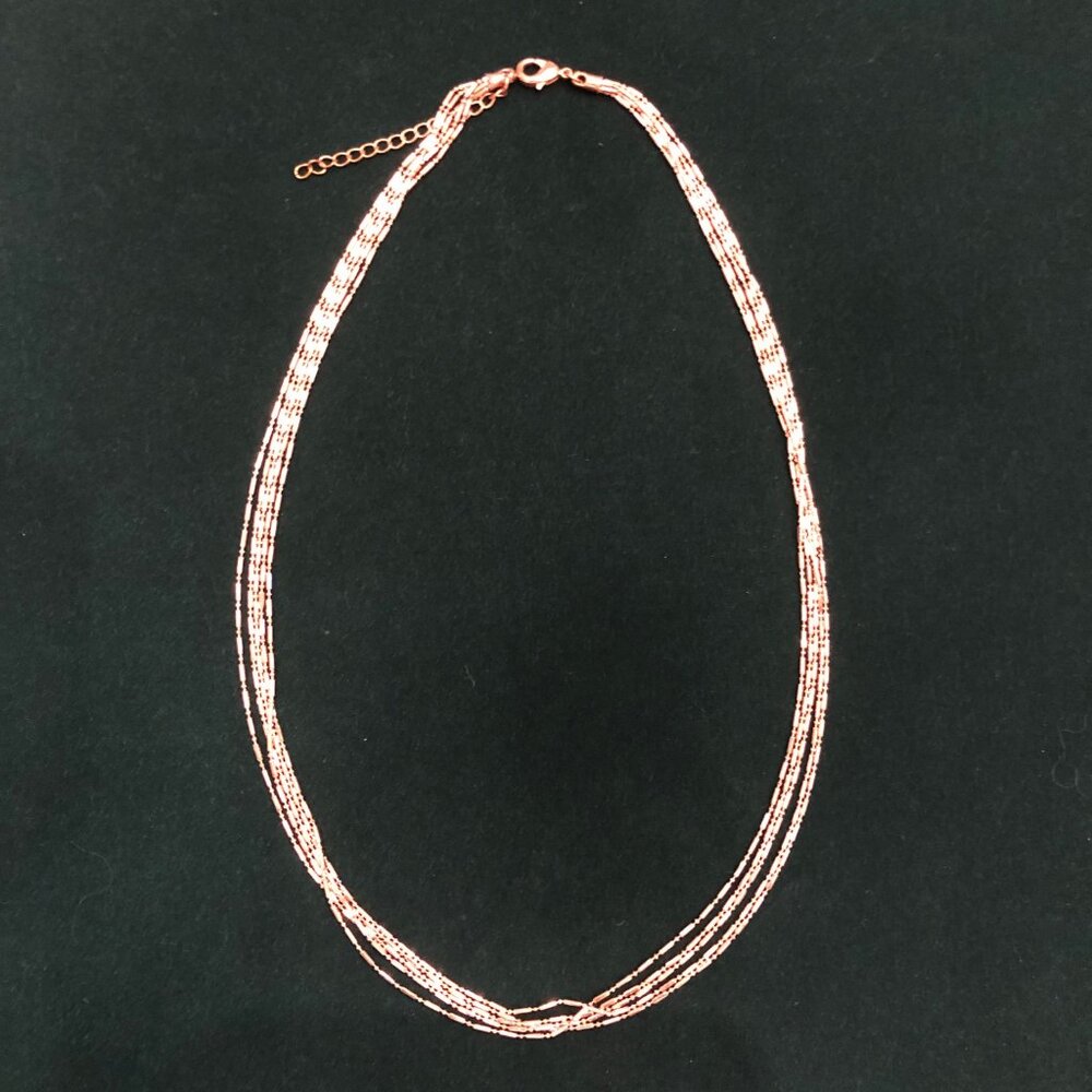 5 Strand Chain 20 inch Copper Necklace
